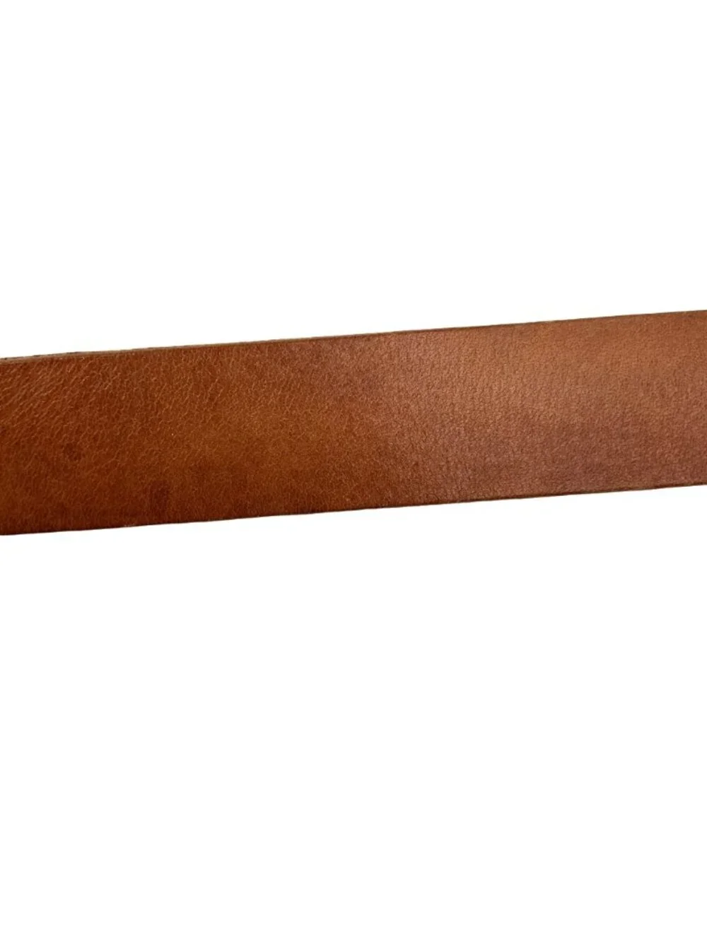 Mossimo Genuine Leather Belt With Silver Buckle Womens Large Cognac Made In USA